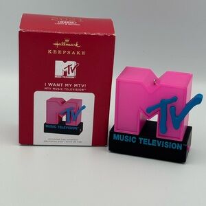 Hallmark 2021 MTV Ornament I Want‎ My MTV Light Sound Tested Works